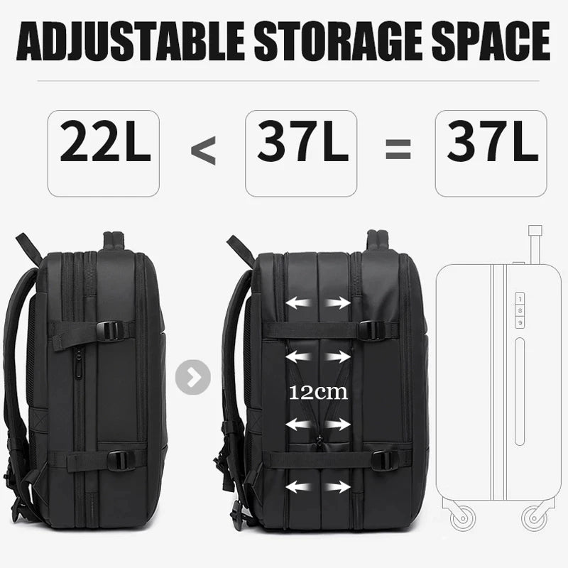 Expandable Laptop Travel Backpack